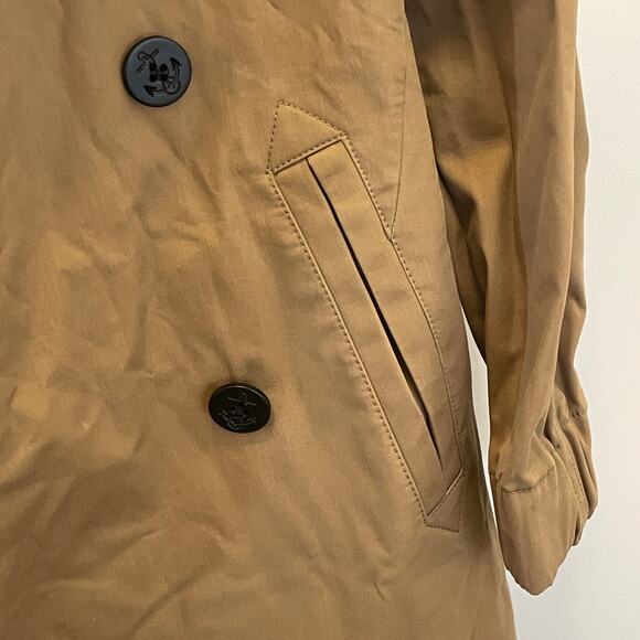 J. Crew Trench Coat - Women Size 0 - Light Brown - Picture 4 of 6
